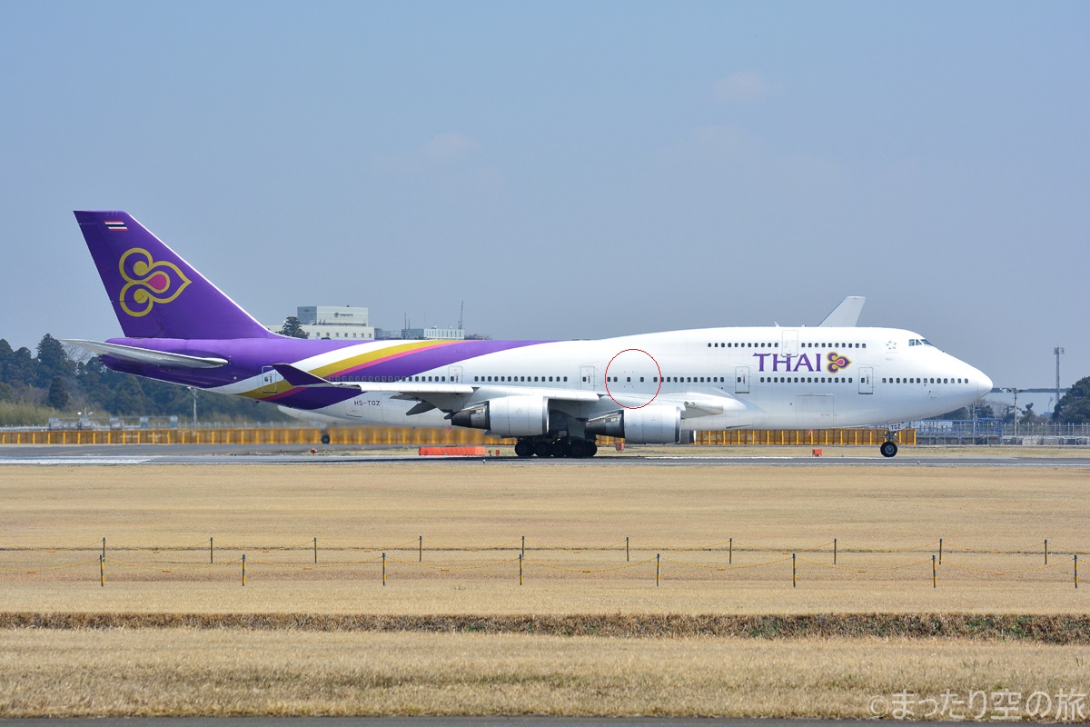 タイ国際航空のB747-400型機