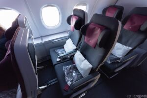 A380の2階席の座席