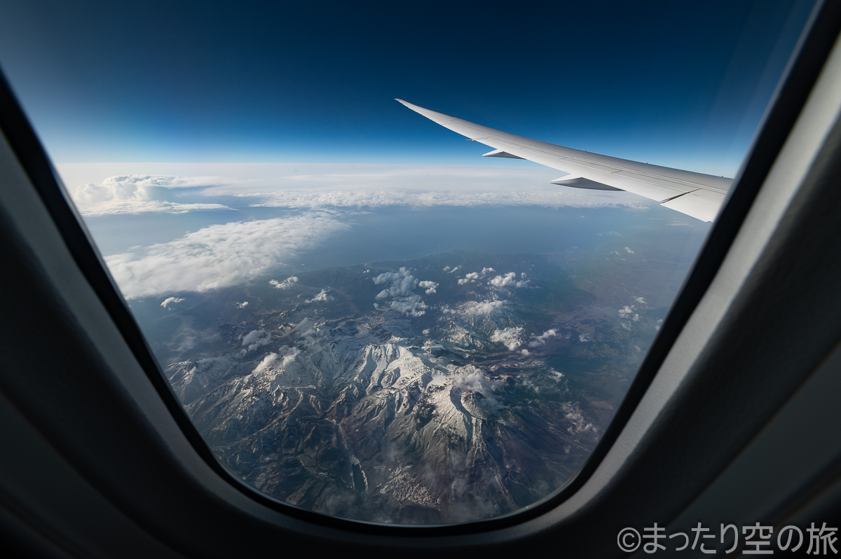 上空から見た富山の山々